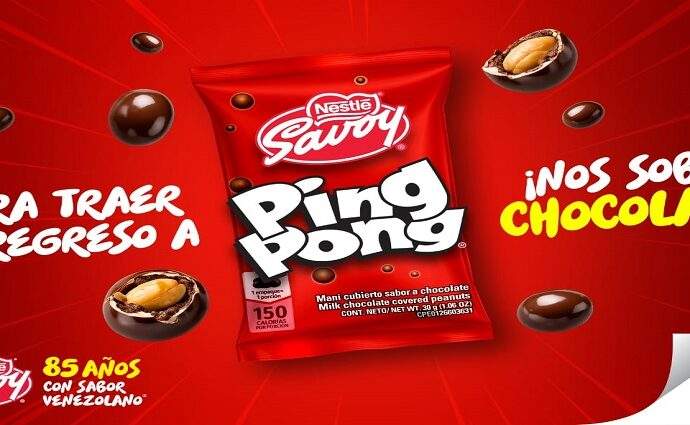El sabor de la nostalgia regresa: SAVOY relanza PING PONG en su 85° aniversario