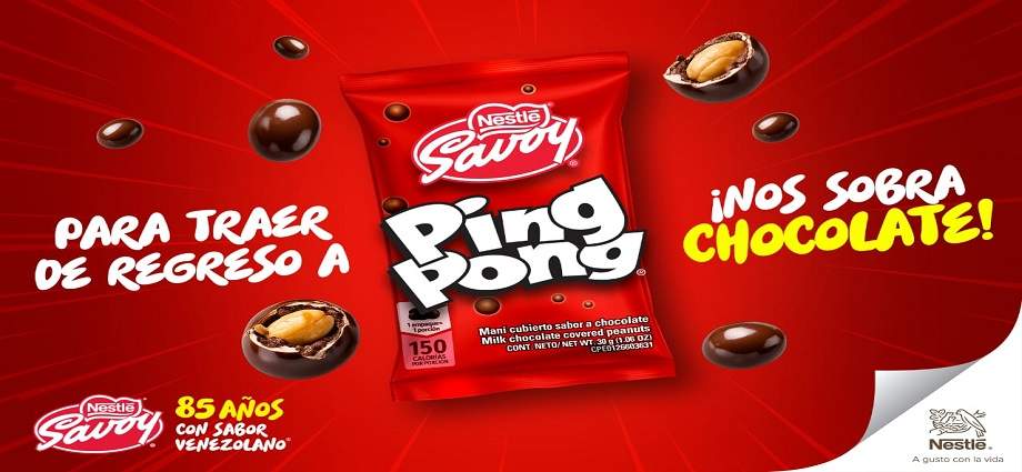 El sabor de la nostalgia regresa: SAVOY relanza PING PONG en su 85° aniversario