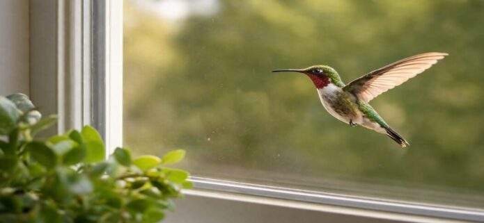 La Décima en el día a día: Un colibrí en mi ventana