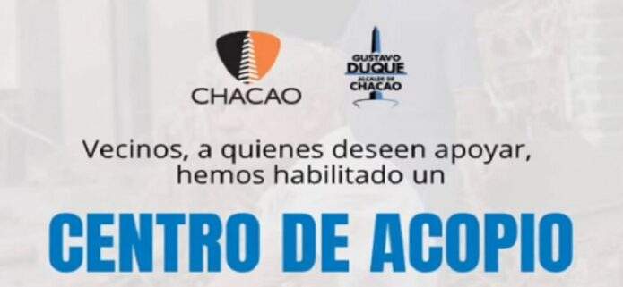 Alcaldía de Chacao habilita centro de acopio para recibir donaciones