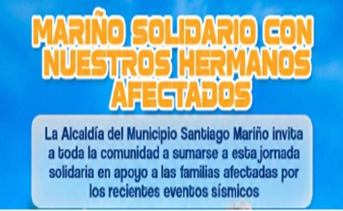 Alcaldía de Santiago Mariño activa centro de acopio