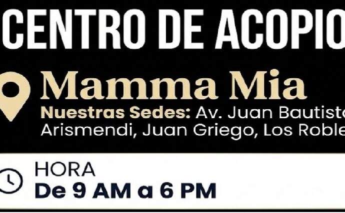Mamma Mia habilita centros de acopio en Margarita