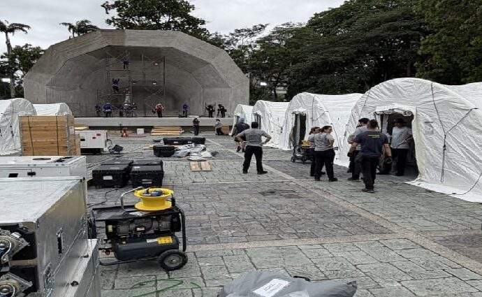 Parque del Este recibe hospital modular por emergencia