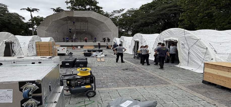 Parque del Este recibe hospital modular por emergencia