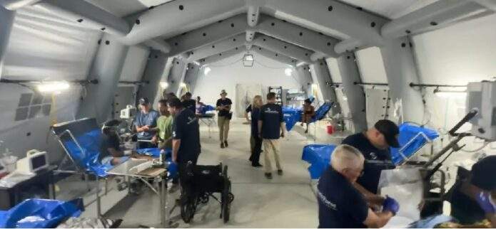 Reino Unido despliega hospital de campaña en La Guaira