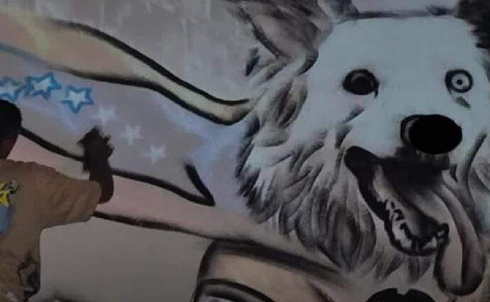 Porlamar inmortaliza a Tsunami, el héroe canino de rescate