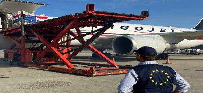Llega a Venezuela un avión con 30 toneladas de ayuda humanitaria enviadas por la Unión Europea