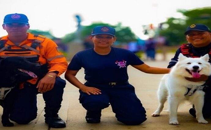 Nace la brigada canina K-SAR para reforzar la gestión de riesgos en Anzoátegui