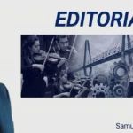 Samuel González Castrillo a la izquierda con texto 'EDITORIAL', collage de músicos y el logo de Otilca a la derecha.