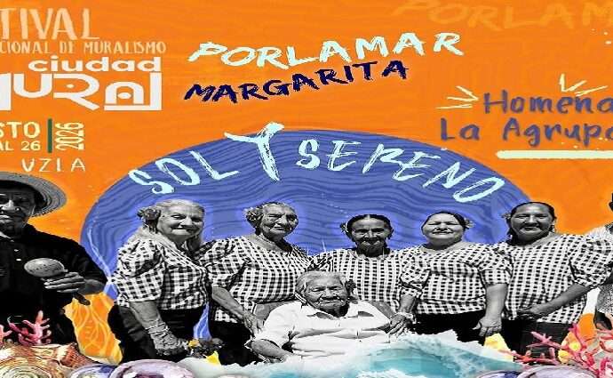 El Festival Internacional de Muralismo de Porlamar rinde homenaje a la agrupación Sol y Sereno