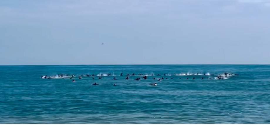 Surfistas rinden emotivo homenaje a sus caídos en La Guaira