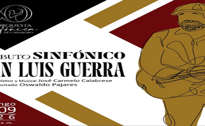 Orquesta Sinfónica de Carabobo ofrecerá tributo a Juan Luis Guerra en Valencia
