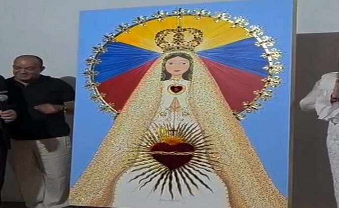 Ninoska del Valle devela su nueva obra de la Virgen del Valle: “Promesa divina”
