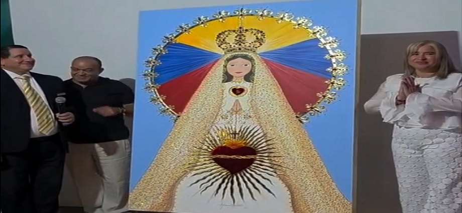 Ninoska del Valle devela su nueva obra de la Virgen del Valle: “Promesa divina”