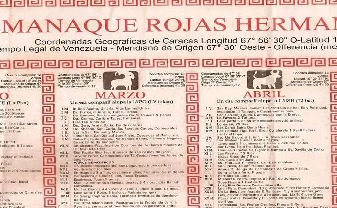 Venezuela 20/20: Almanaque de Rojas Hermanos