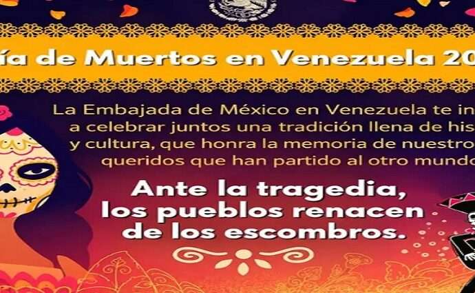 La Embajada de México invita a la comunidad caraqueña a conmemorar el Día de los Muertos