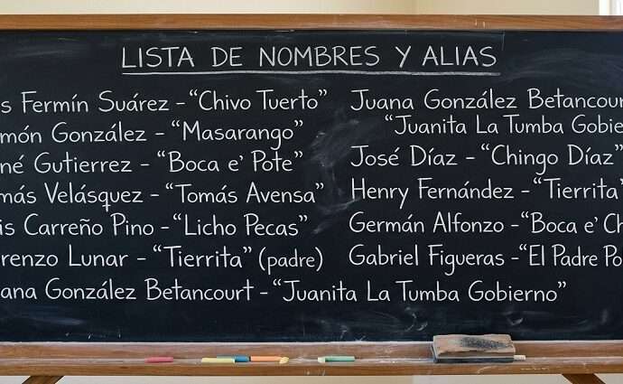 Los cachos de Marunga: Nombres y sus alias