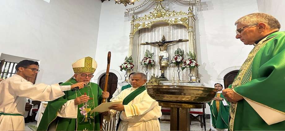 Presbítero Alberto Mata asume como párroco del Santuario del Santo Cristo del Buen Viaje en Pampatar
