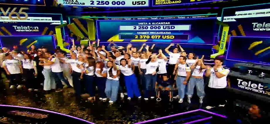 El Teletón Venevisión "Unidos por Venezuela" supera las expectativas